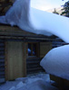 The hut in the big snow