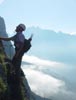 The Klettersteig above Gadmen offers fine climbing almost for everyone