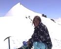 We climbed the Feekopf between Saas Fee and Zermatt